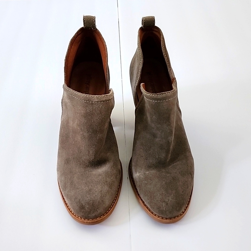 Jeffery Campbell Rosalee Tan Suede Ankle Leather Bootie 9.5 M NWOT